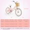 Prorider 16" Kid’s Bike with Training Wheels Adjustable Handlebar Seat Handbrake Blue/Green/Pink